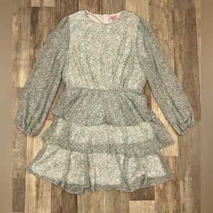 Pink Lily floral print dress